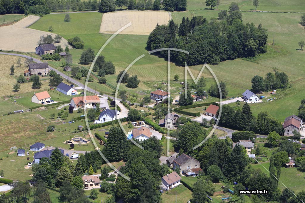 Photo arienne de Fougerolles (le Pr du Rupt)