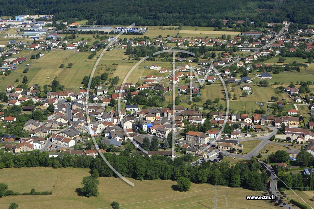Photo arienne de Froideconche (Centre Ville)