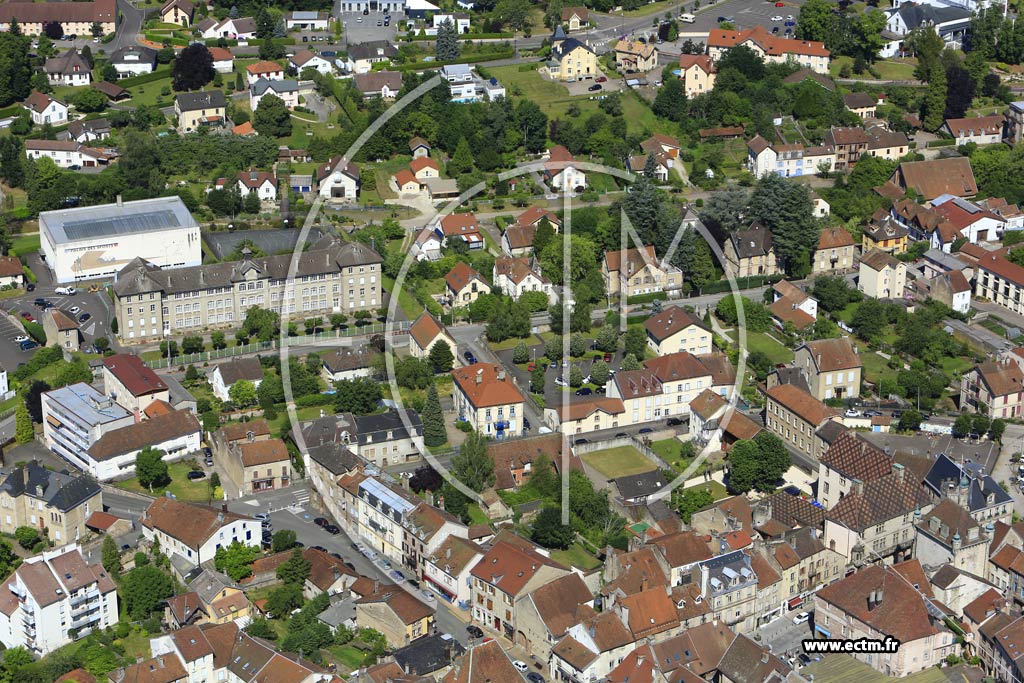 Photo arienne de Luxeuil-les-Bains (Centre-Ville)