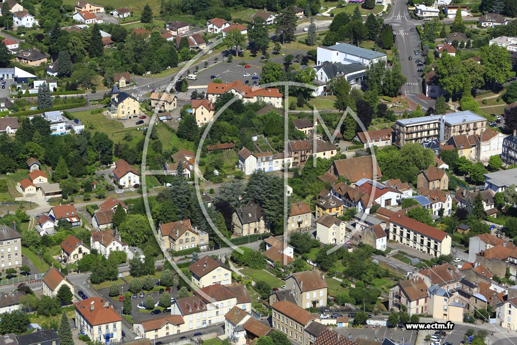 Photo arienne de Luxeuil-les-Bains (Centre-Ville)