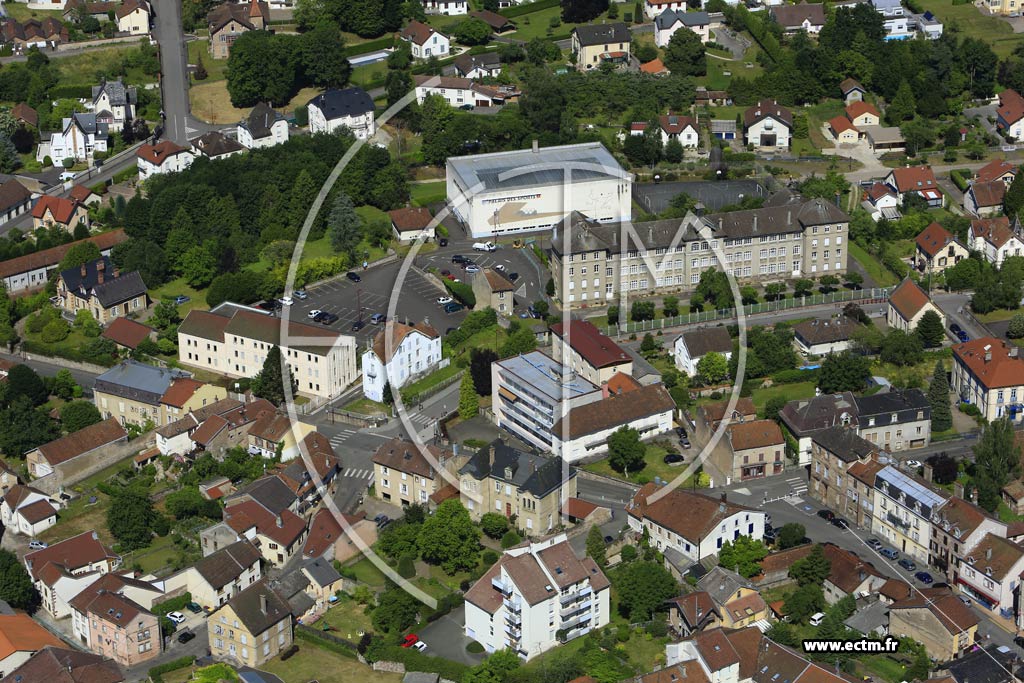 Photo arienne de Luxeuil-les-Bains (Centre-Ville)