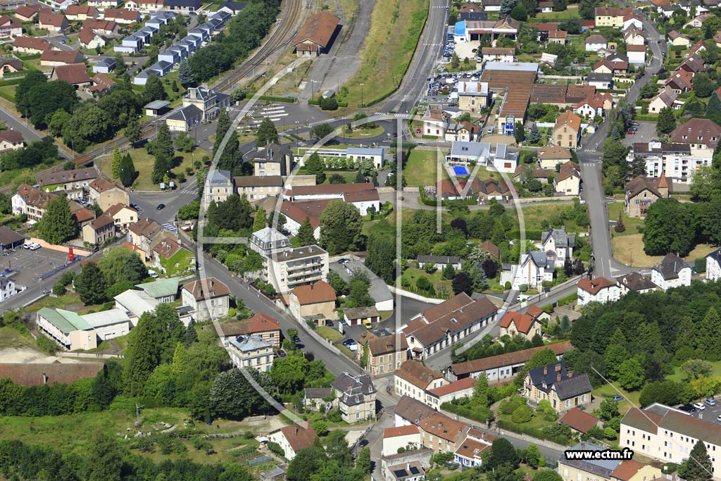 Photo arienne de Luxeuil-les-Bains (Centre-Ville)