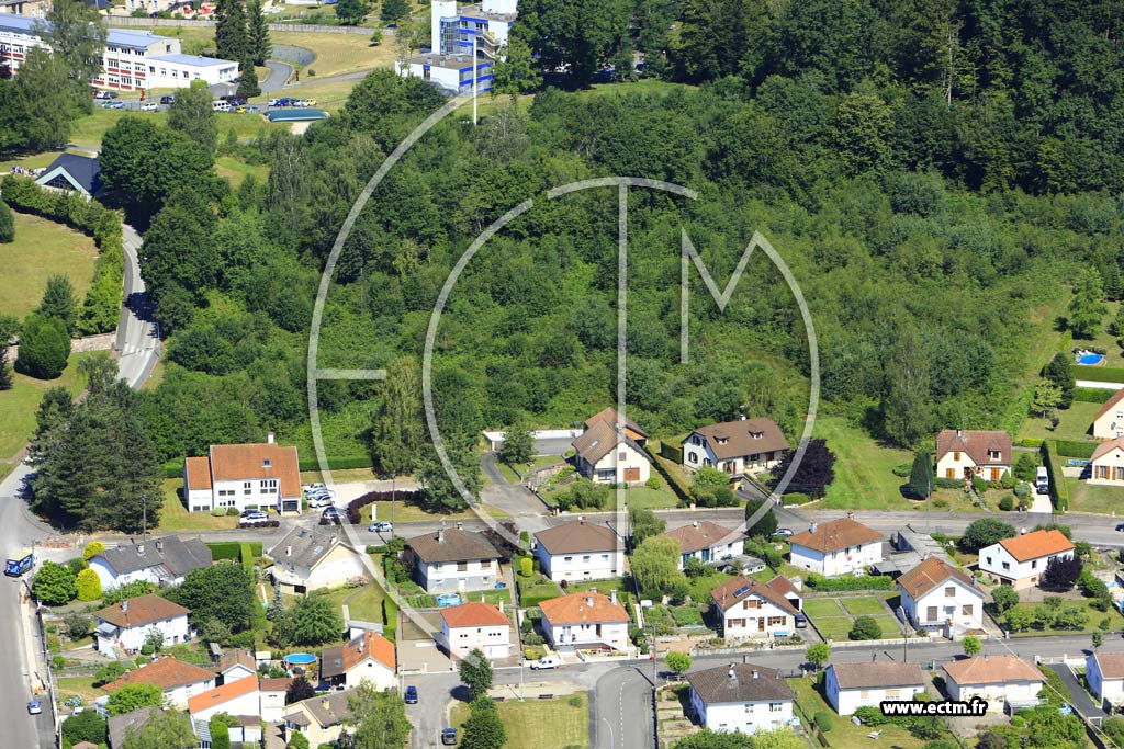 Photo arienne de Luxeuil-les-Bains (Croix Sainte-Anne)
