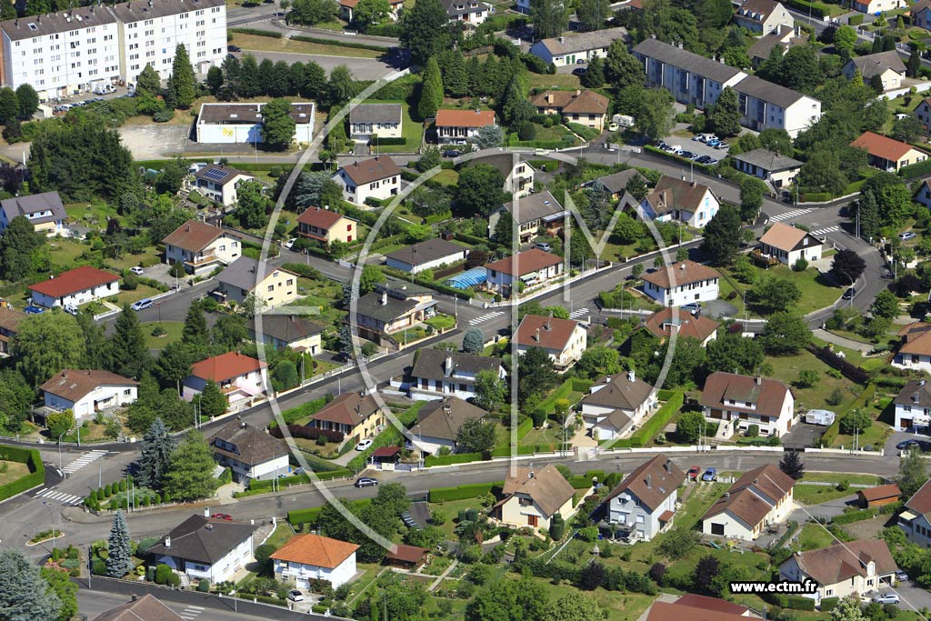 Photo arienne de Luxeuil-les-Bains (le Haut Bourey)