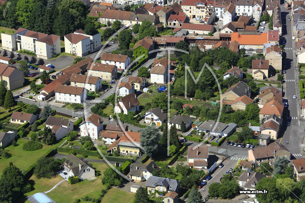 Photo arienne de Luxeuil-les-Bains (Rue de la Madeleine)