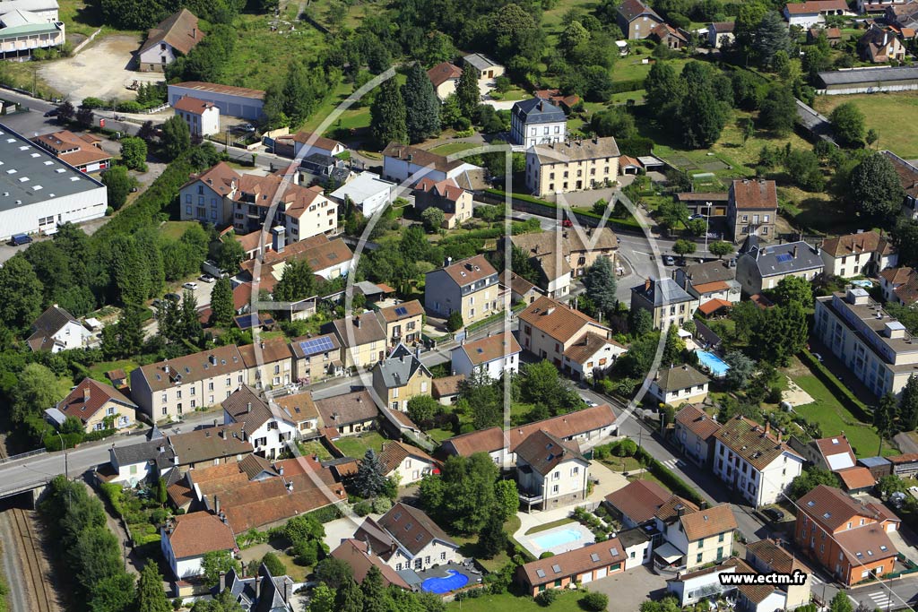 Photo arienne de Luxeuil-les-Bains (Rue Henri Baumont)