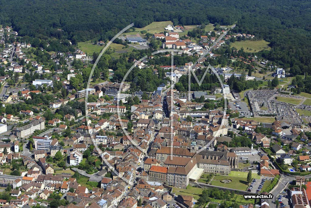 Photo arienne de Luxeuil-les-Bains (Rue Jules Jeanneney)