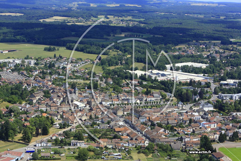 Photo arienne de Saint-Loup-sur-Semouse (Centre-Ville)