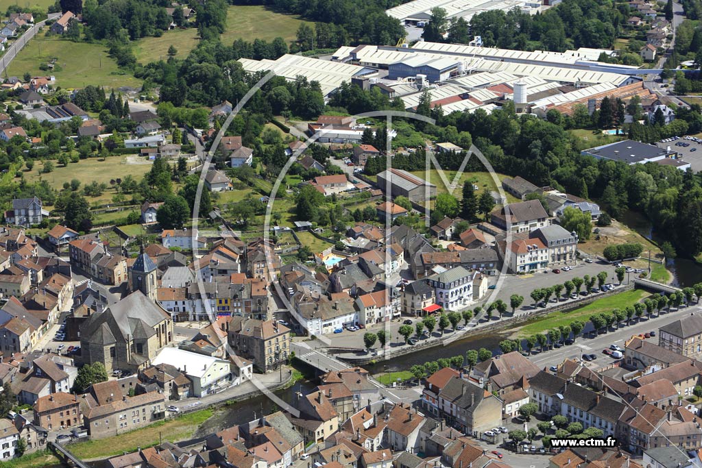 Photo arienne de Saint-Loup-sur-Semouse (Centre-Ville)