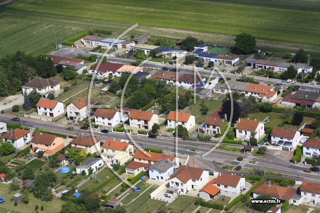 Photo arienne de claron-Braucourt-Ste-Livire (Quartier Rue de Verdun)