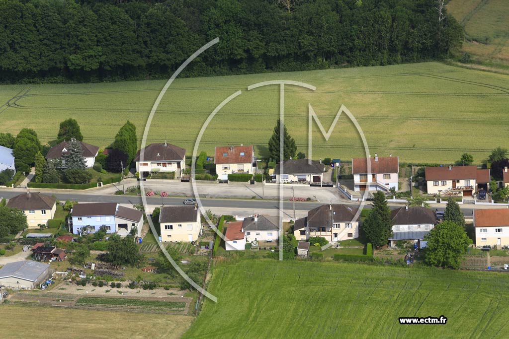 Photo arienne de Hallignicourt
