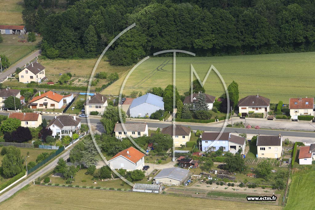 Photo arienne de Hallignicourt