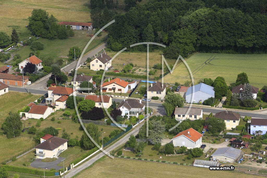 Photo arienne de Hallignicourt