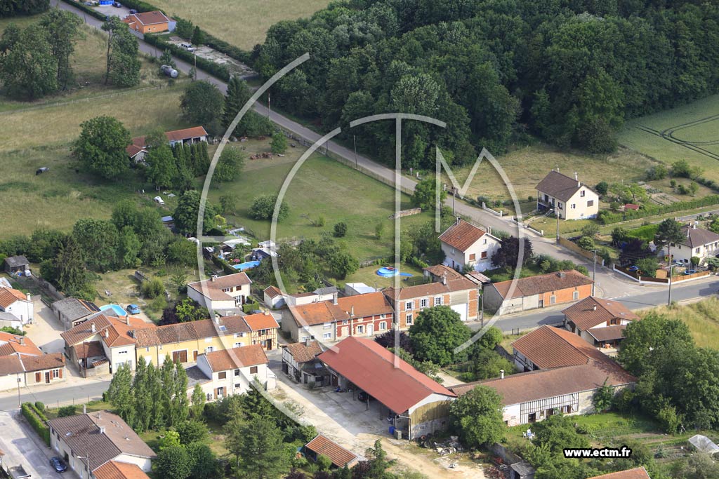 Photo arienne de Hallignicourt