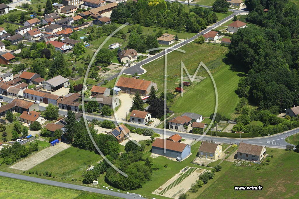 Photo arienne de Maisons-en-Champagne
