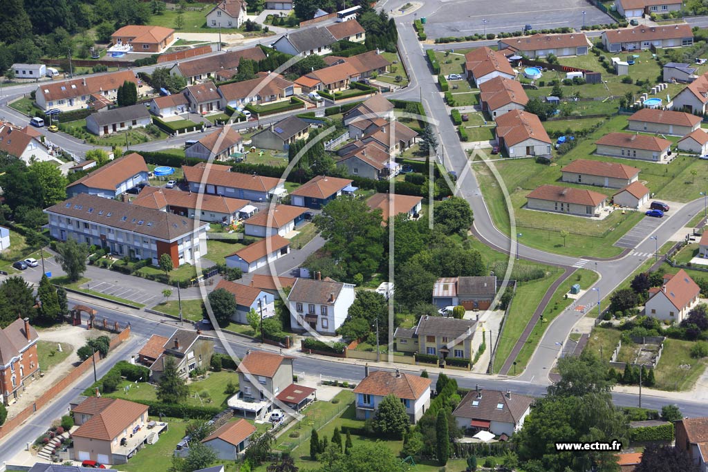Photo arienne de Pargny-sur-Saulx (le Chemin de Cordier)