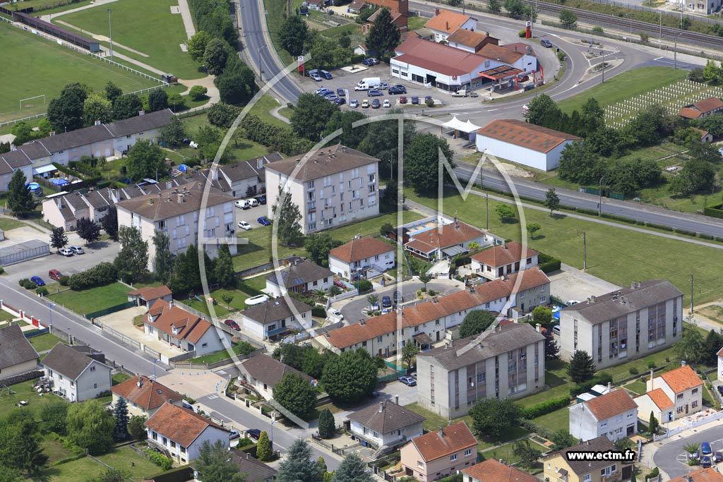 Photo arienne de Pargny-sur-Saulx (le Chemin de Cordier)