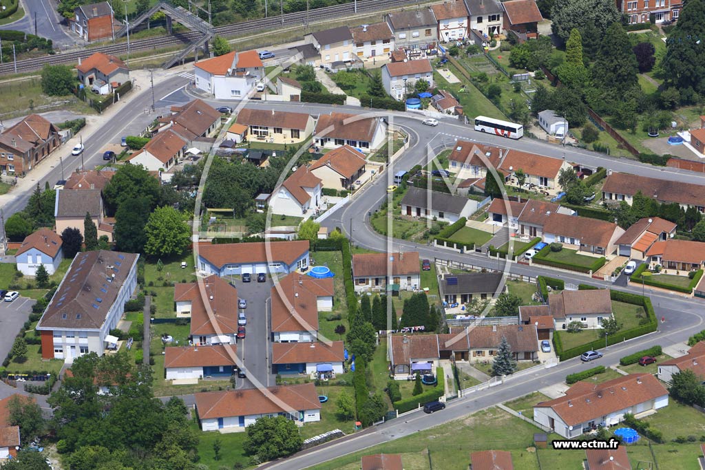 Photo arienne de Pargny-sur-Saulx (le Chemin de Cordier)