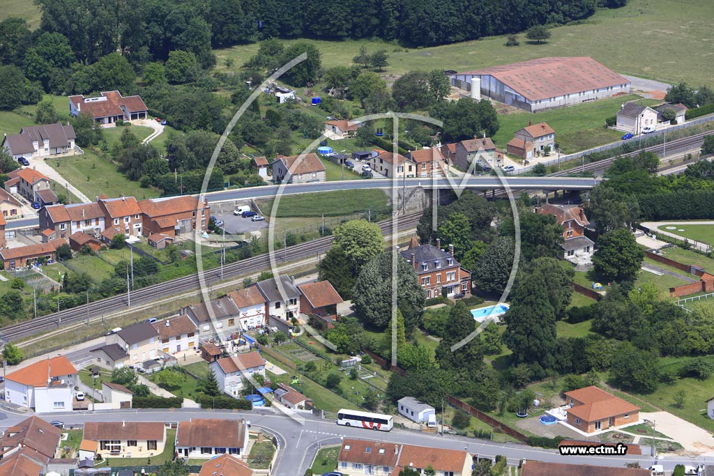 Photo arienne de Pargny-sur-Saulx (le Chemin de Cordier)