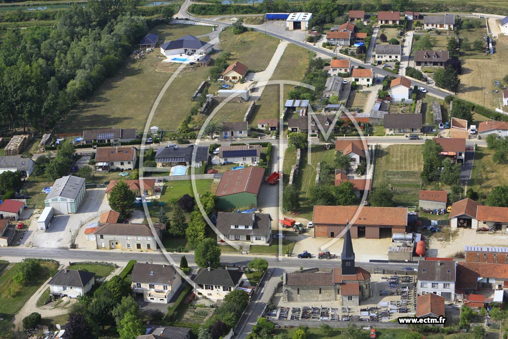 Photo arienne de Sapignicourt
