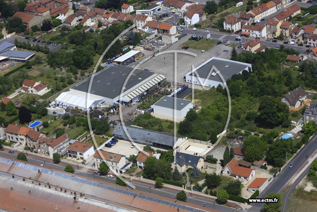 Photo arienne de Vitry-le-Franois (la Citadelle)