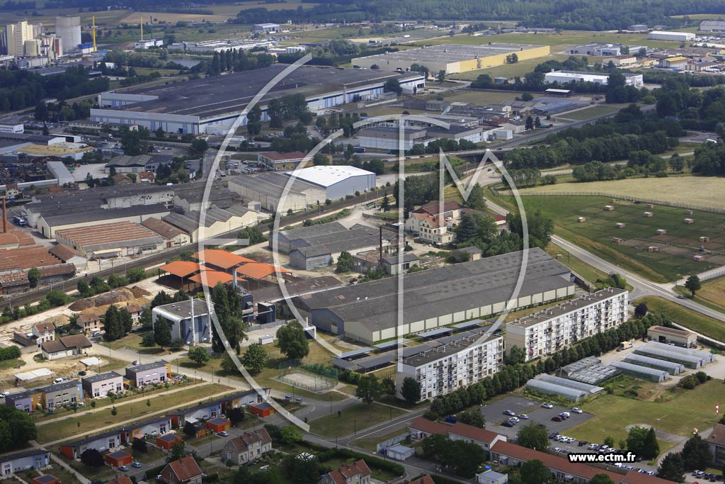 Photo arienne de Vitry-le-Franois (le Dsert)
