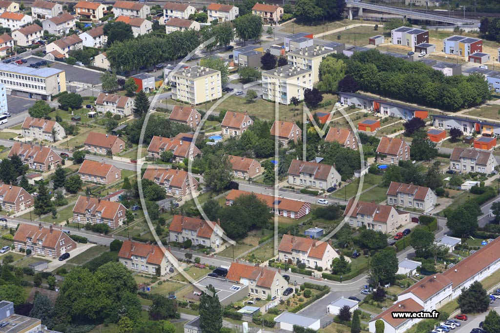 Photo arienne de Vitry-le-Franois (le Dsert)