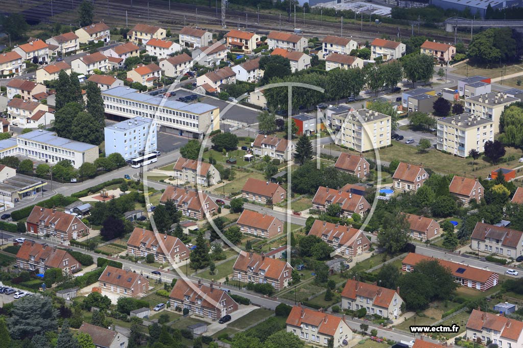 Photo arienne de Vitry-le-Franois (le Dsert)