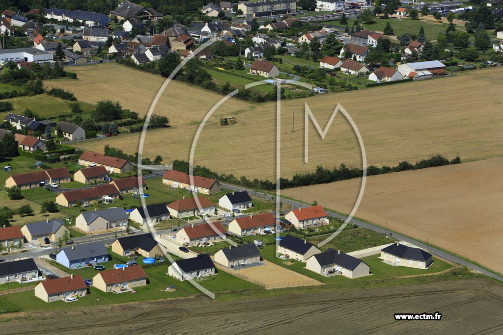 Photo arienne de Ardentes (Croix des Monceaux)