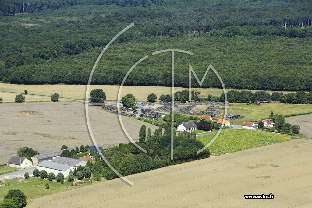 Photo arienne de Ardentes (la Touche)