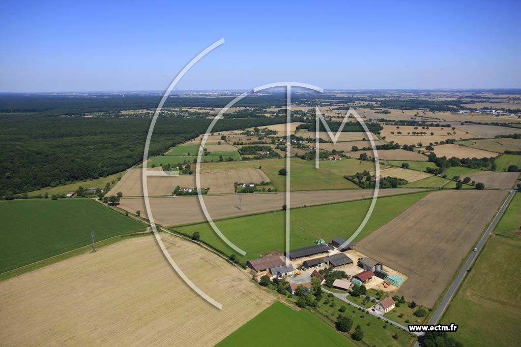 Photo arienne de Ardentes (Petit Brenne)