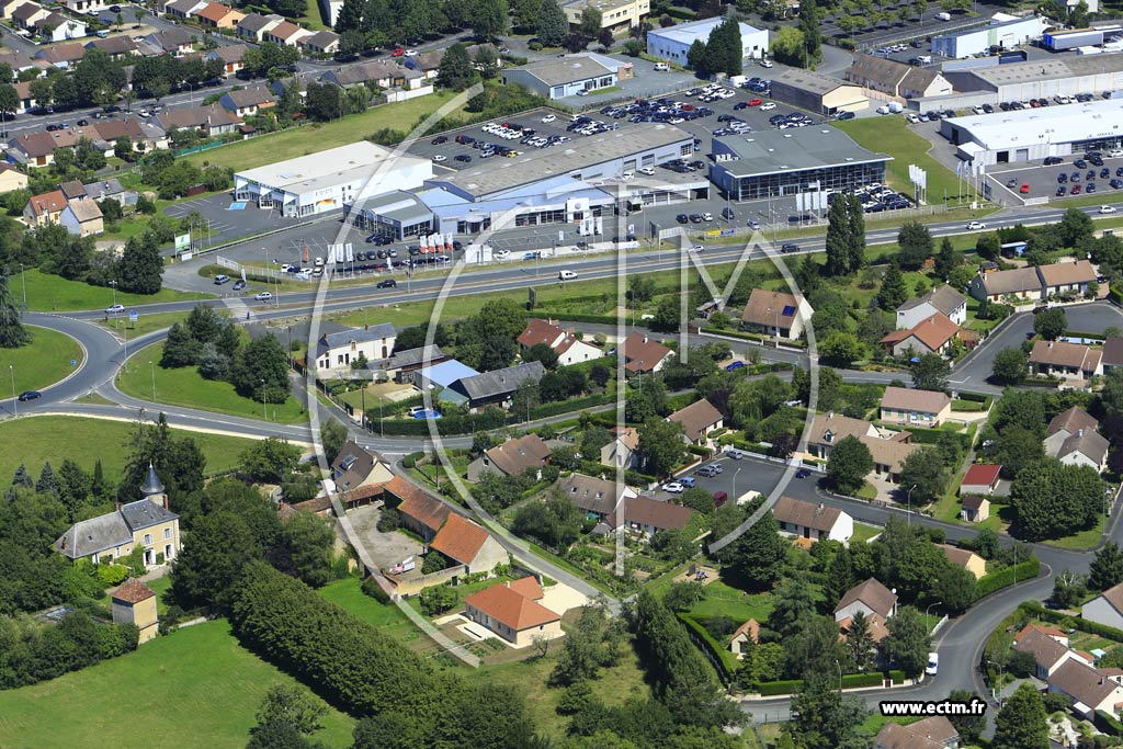 Photo arienne de Chteauroux (la Brauderie)