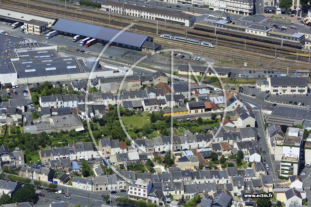 Photo arienne de Chteauroux (Quartier de la Gare)