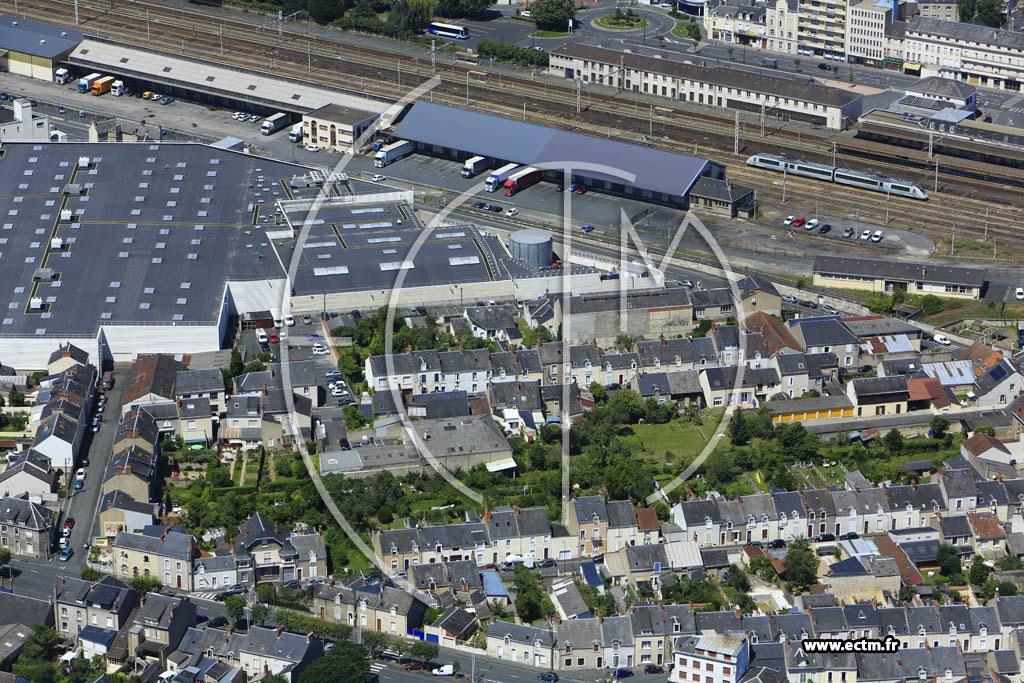 Photo arienne de Chteauroux (Quartier de la Gare)