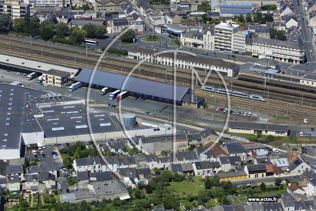 Photo arienne de Chteauroux (Quartier de la Gare)