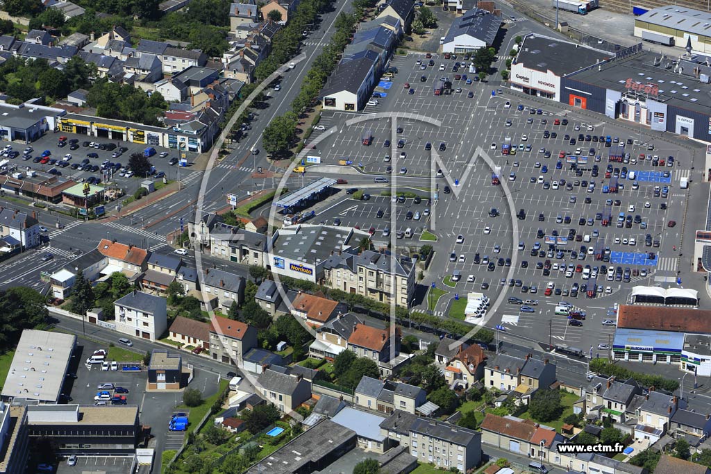 Photo arienne de Chteauroux (Quartier de la Gare)