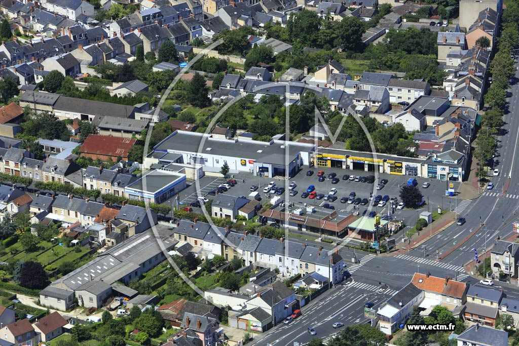 Photo arienne de Chteauroux (Quartier de la Gare)