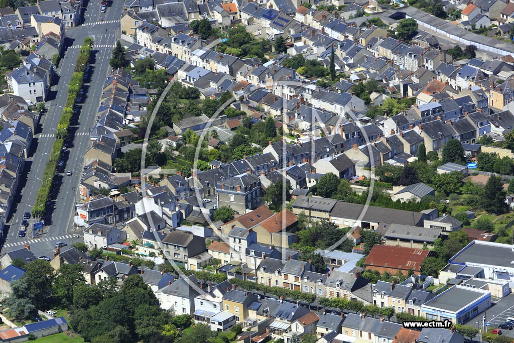 Photo arienne de Chteauroux (Quartier de la Gare)