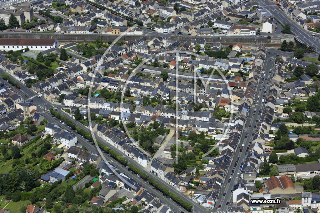 Photo arienne de Chteauroux (Quartier de la Gare)