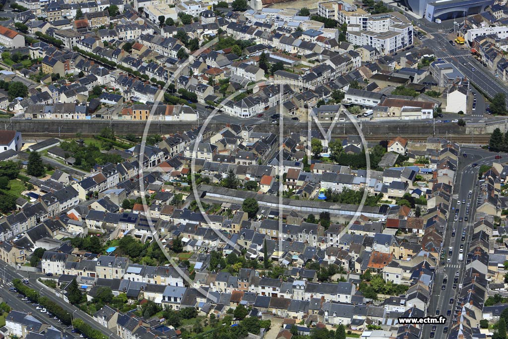Photo arienne de Chteauroux (Quartier de la Gare)