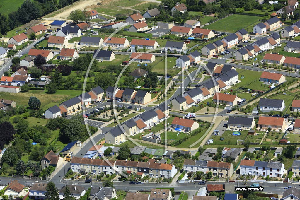 Photo arienne de Dols (Route de Villers)