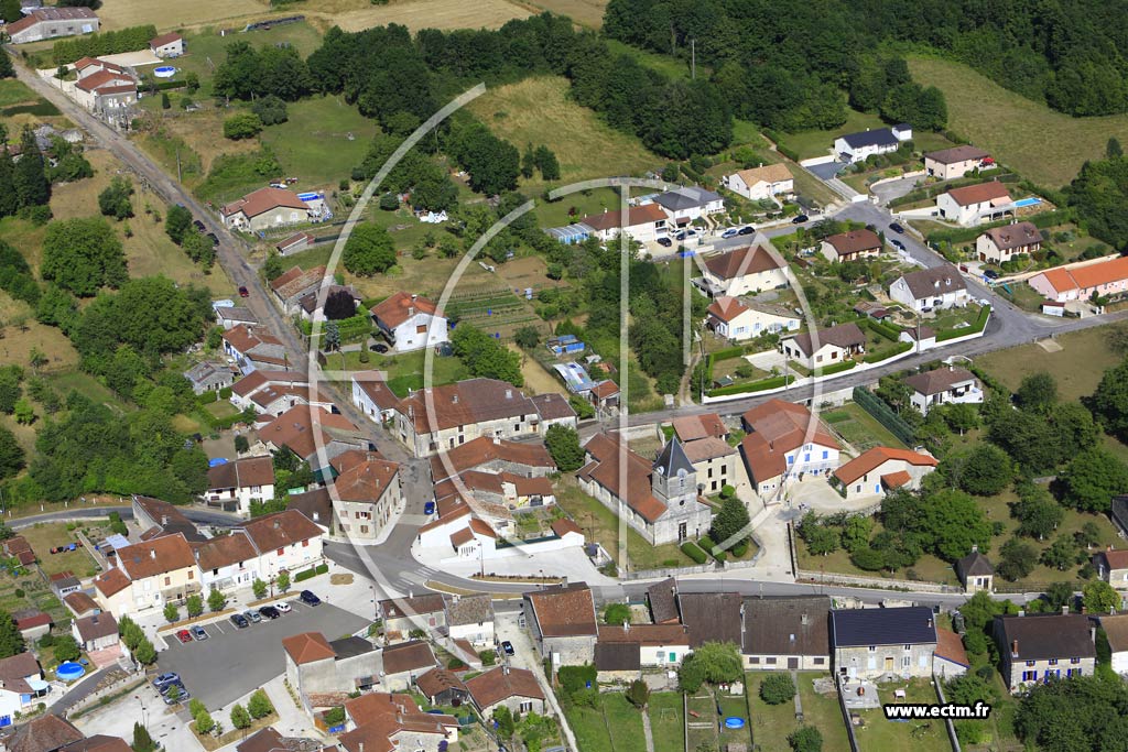 Photo arienne de Fontaines-sur-Marne