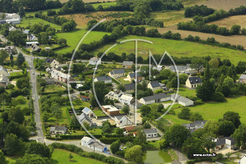 Photo arienne de Grandchamps-des-Fontaines (Curette)