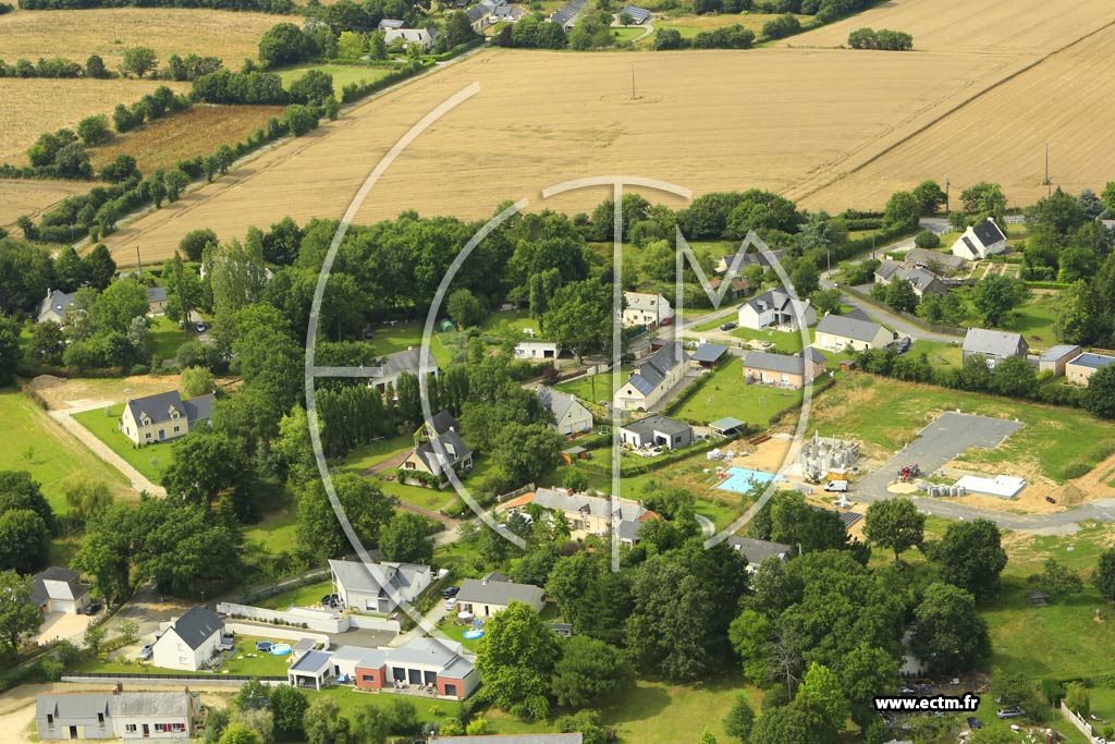 Photo arienne de Grandchamps-des-Fontaines (Curette)