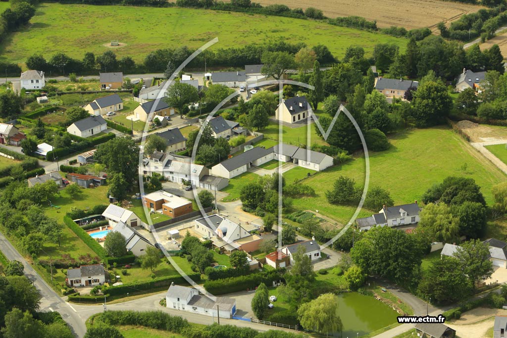 Photo arienne de Grandchamps-des-Fontaines (Curette)