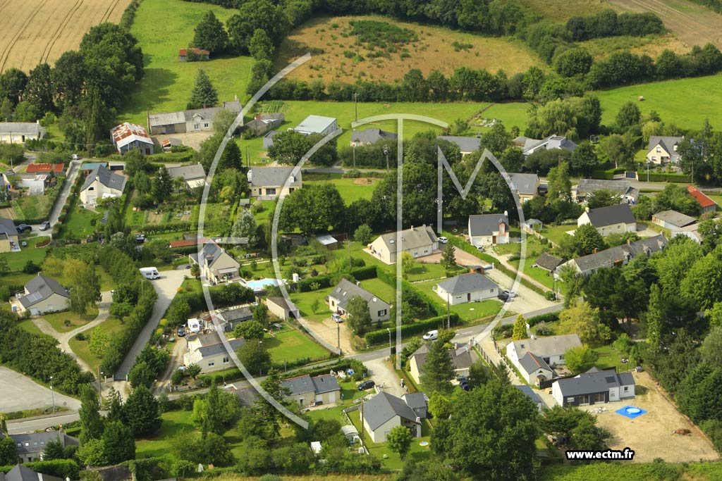 Photo arienne de Grandchamps-des-Fontaines (Curette)
