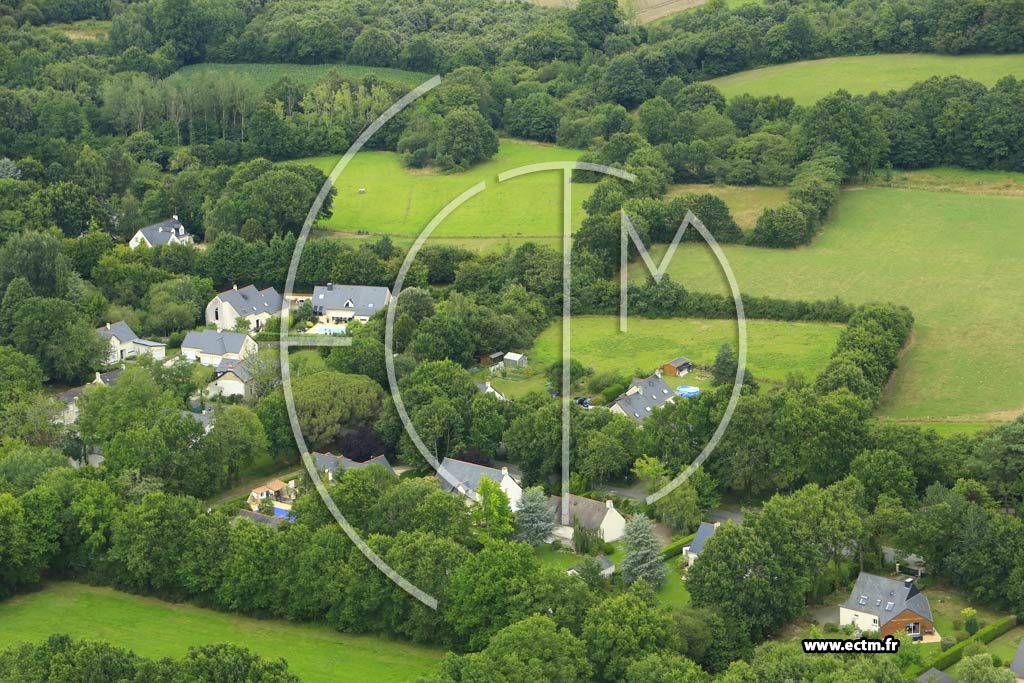 Photo arienne de Grandchamps-des-Fontaines (la Rinire - la Rochre)