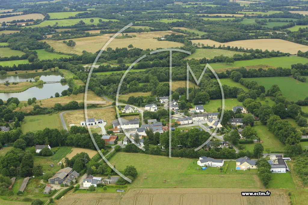 Photo arienne de Grandchamps-des-Fontaines (le Brossais)