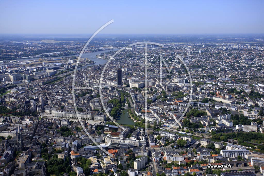 Photo arienne de Nantes