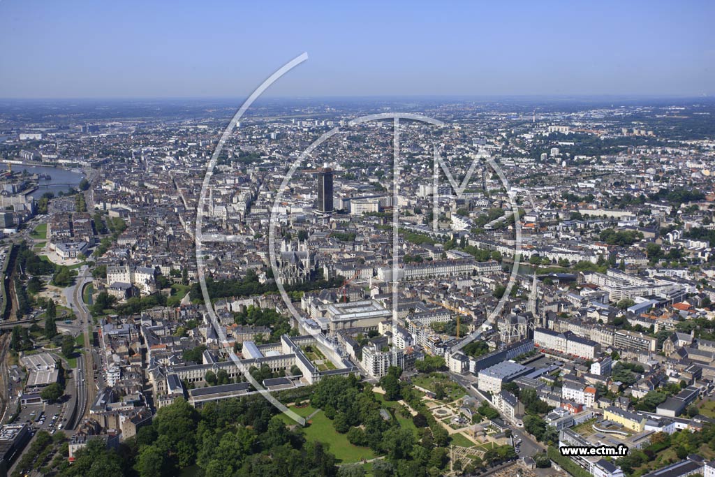 Photo arienne de Nantes
